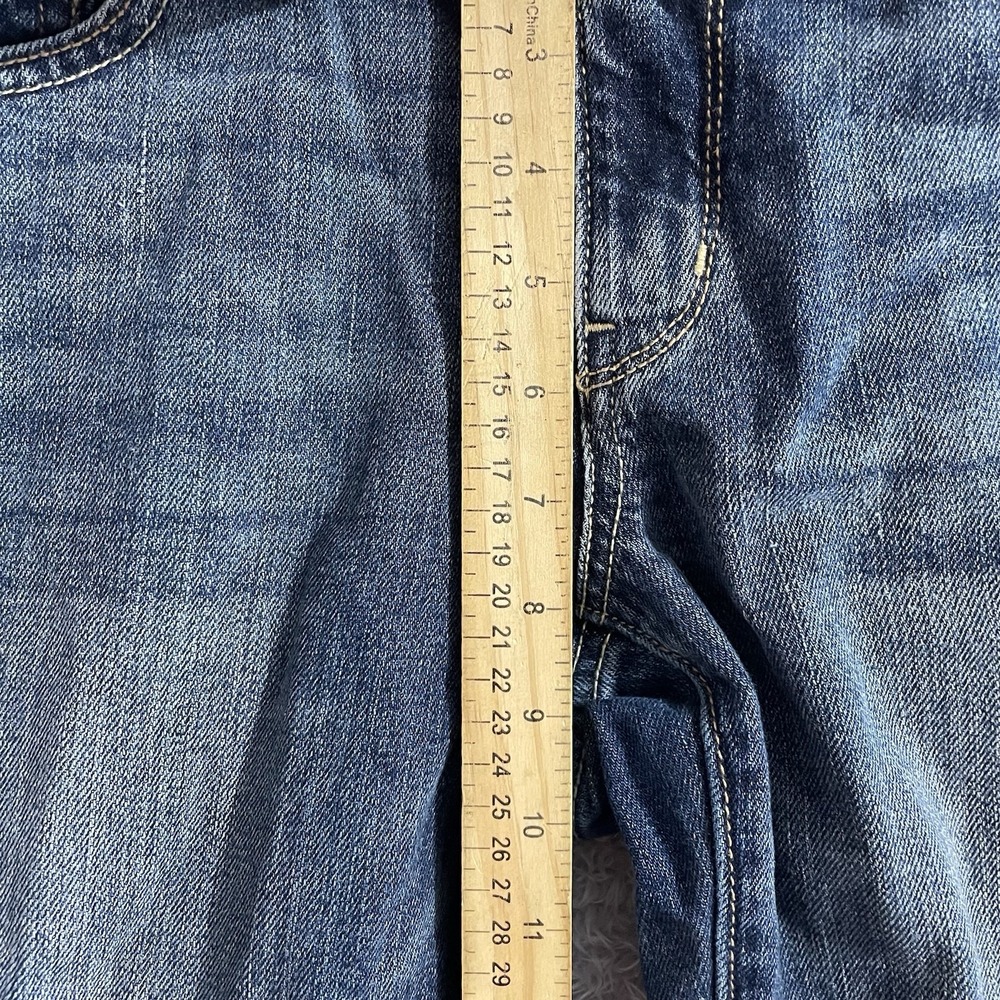 American Eagle Jeans Womens Size 10 Artist Low Rise Dark Wash Blue Denim Stretch - Picture 5 of 8